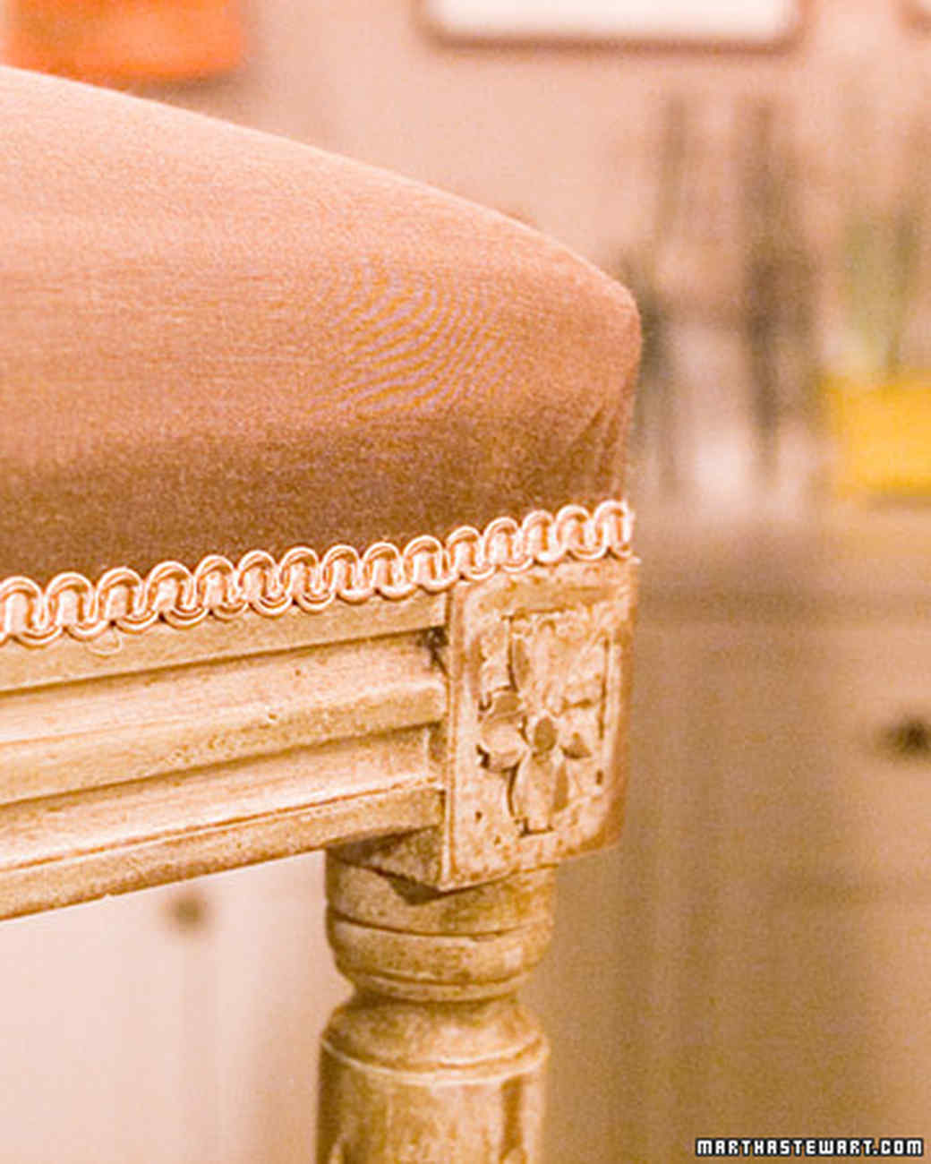 Trimming a Side Chair Martha Stewart