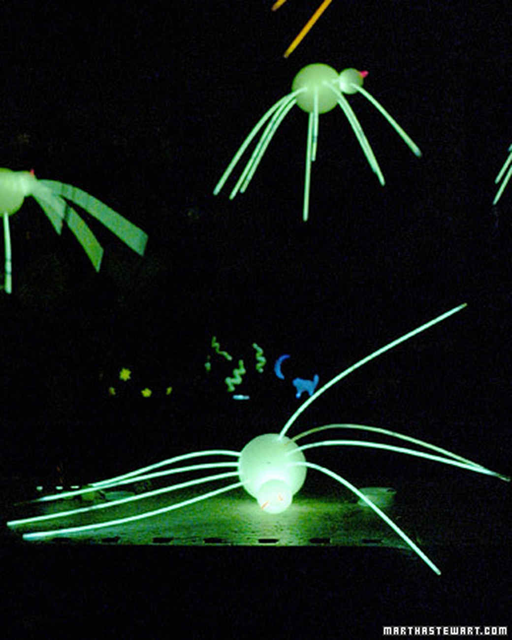 glow stick spider martha stewart