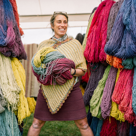 woman with yarn woman with yarn