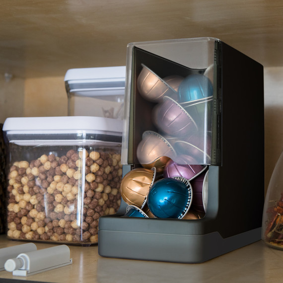 The WePlenish system sits in a pantry. The WePlenish system sits in a pantry.
