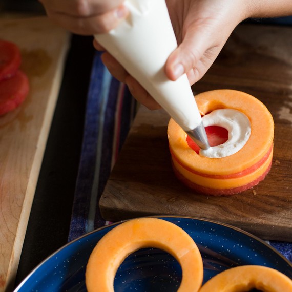 Assemble the fruit layers