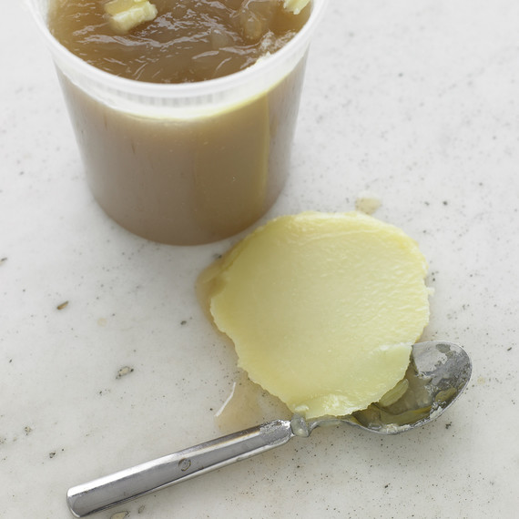 chicken fat from the top of cooled chicken stock chicken fat and chicken stock