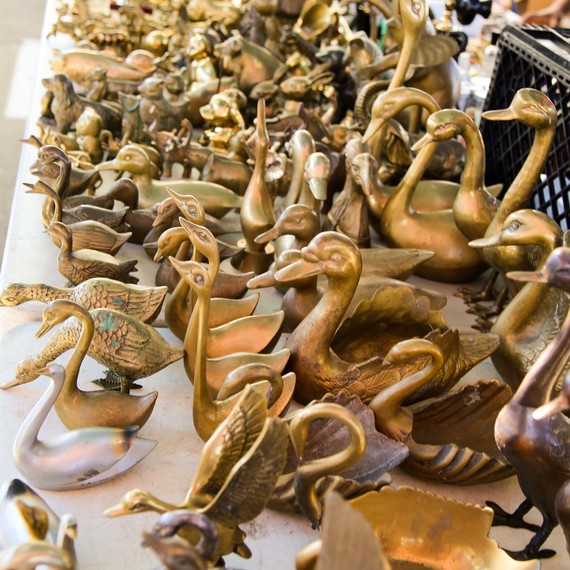 Gilded animals at the Flea Market Gilded animals at the Flea Market