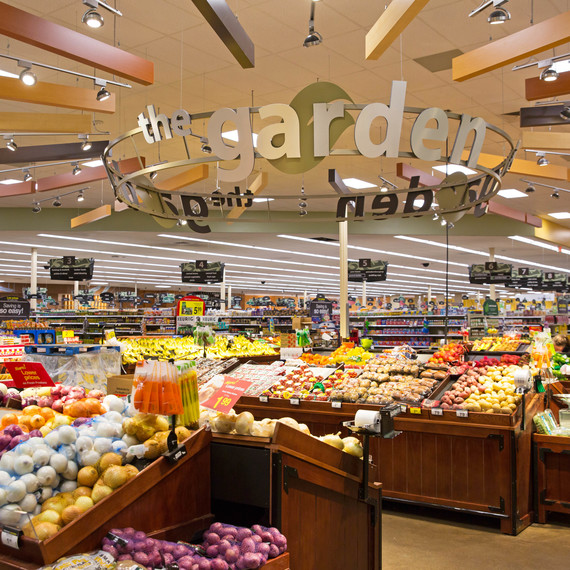 Kroger LED lighting in produce section Kroger LED lighting in produce section