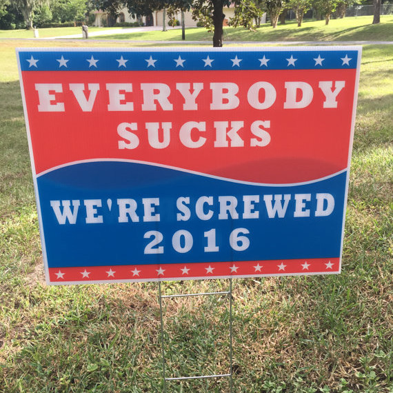 election lawn sign