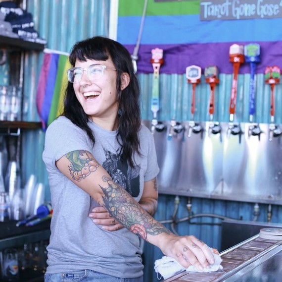 Kat Telesca at Coney Island Brewery Kat Telesca at Coney Island Brewery