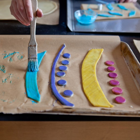Paint the dough