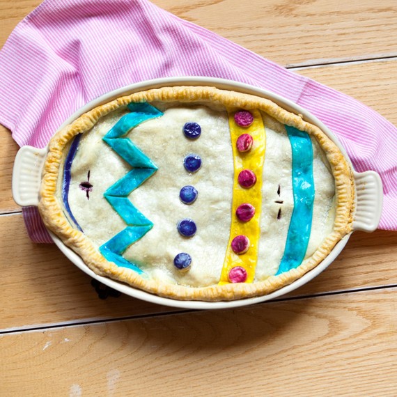 Finished painted pie