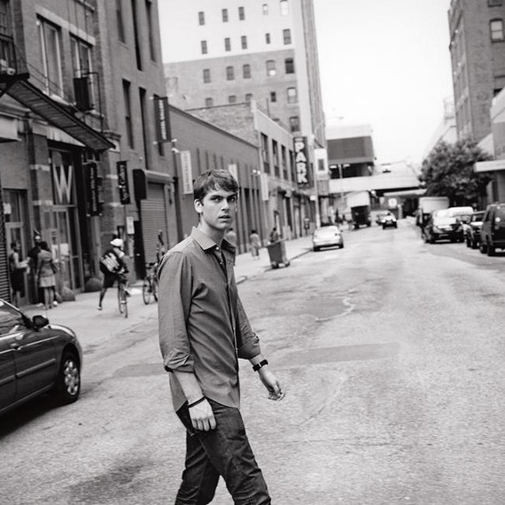 Carter Cleveland walking across street Carter Cleveland walking across street