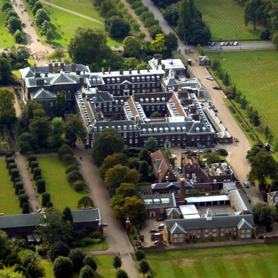 An aerial view of Kensington Palace. An aerial view of Kensington Palace.