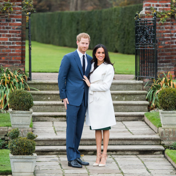 Prince Harry and Meghan Markle announcing their engagement. Prince Harry and Meghan Markle announcing their engagement.