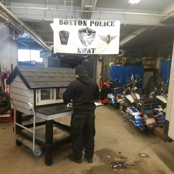 Boston Police Department cat condo Boston Police Department cat condo