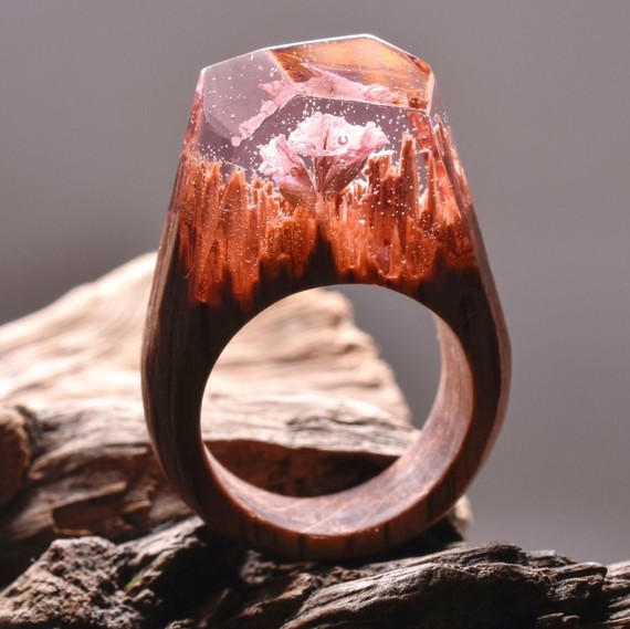 pink ring by secret wood pink ring by secret wood