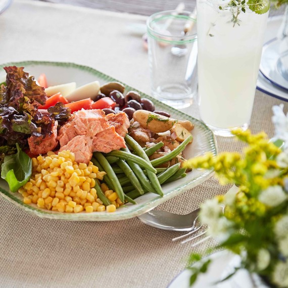 brunch table nicoise salad brunch table nicoise salad