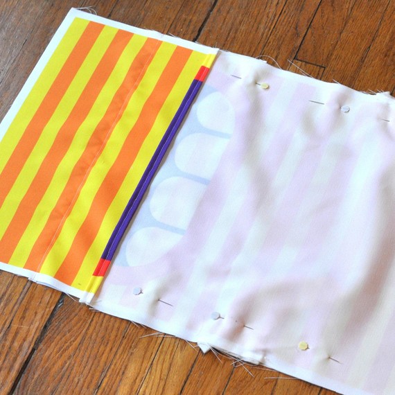 Sew together the front and back