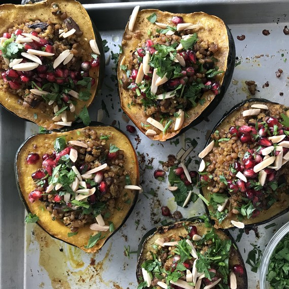 Acorn Squash with Mixed-Grain Stuffing Acorn Squash with Mixed-Grain Stuffing