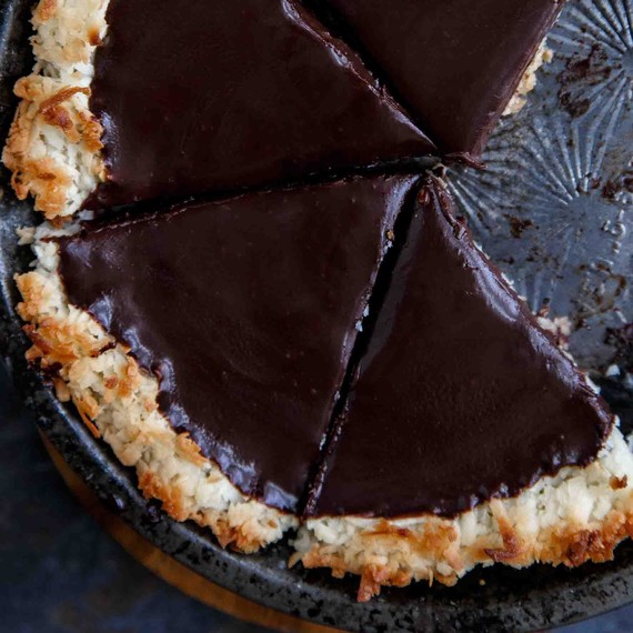 chocolate-coconut-tart