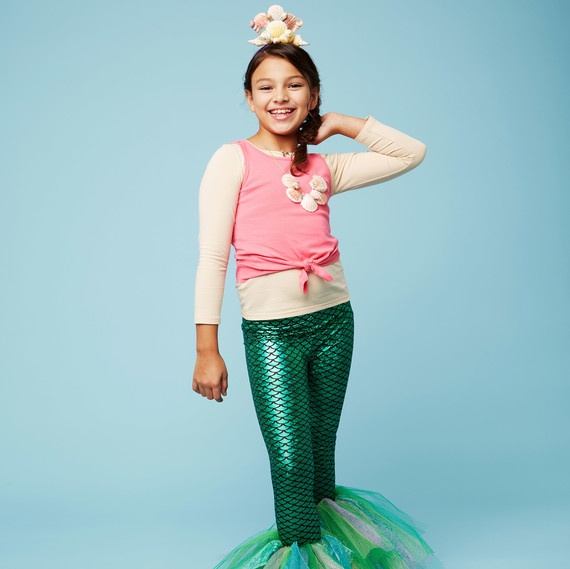 mermaid halloween kids costume girl sea shells crown necklace mermaid halloween kids costume girl sea shells crown necklace