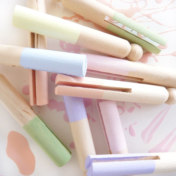 DIY Pastel Paint Dipped Easter Napkin Rings