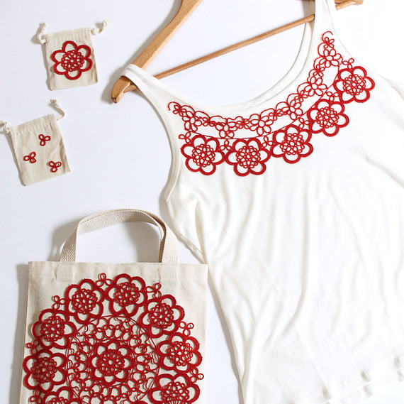 Doily Camisole and Bags Doily Camisole and Bags