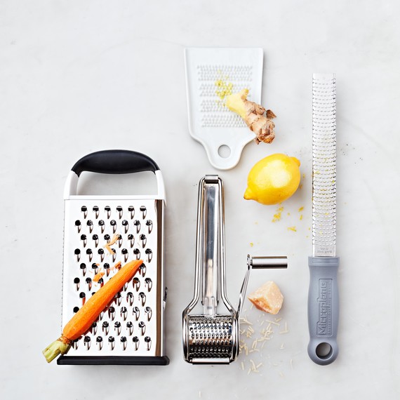 Box, rotary, ginger, and microplane graters Box, rotary, ginger, and microplane graters