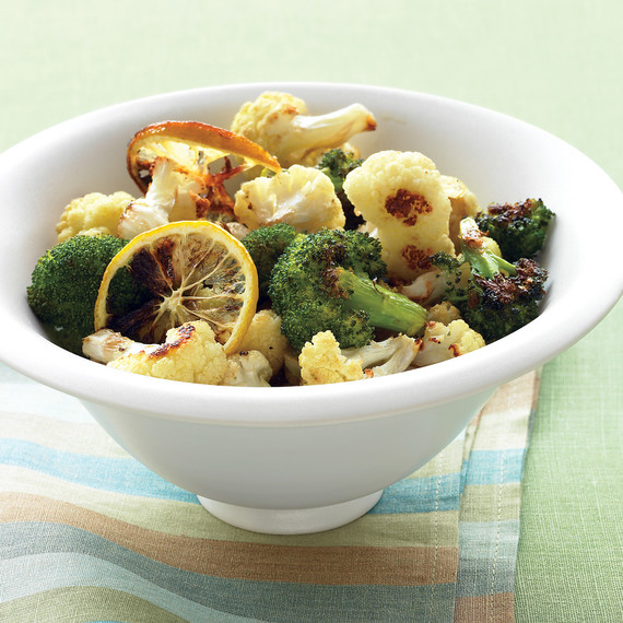 roasted broccoli and cauliflower roasted broccoli and cauliflower