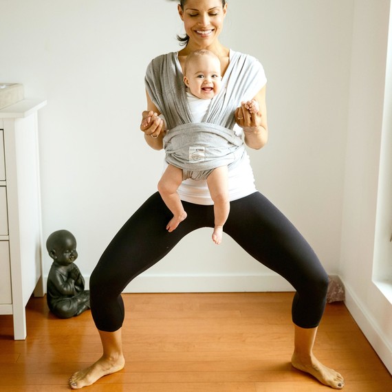 Mommy Yoga Goddess Pose