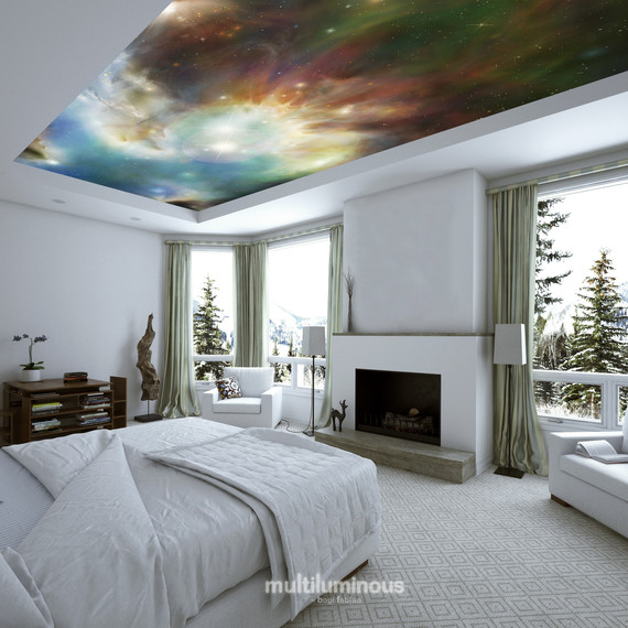 glowing space print bedroom ceiling decor glowing space print bedroom ceiling decor