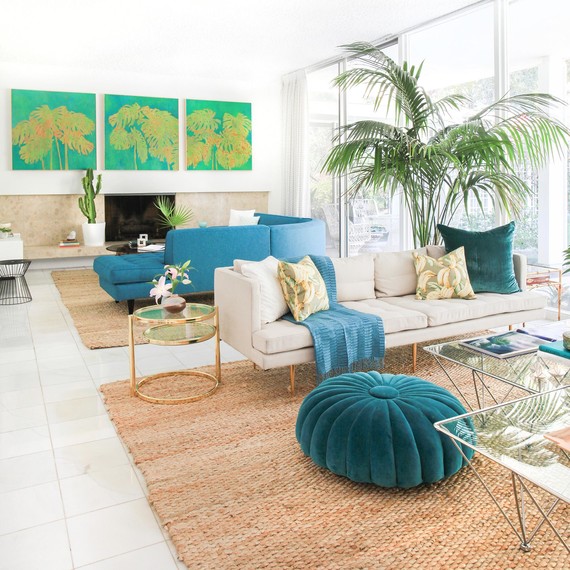 Kelly Oxford's Family Room Designed by Homepolish