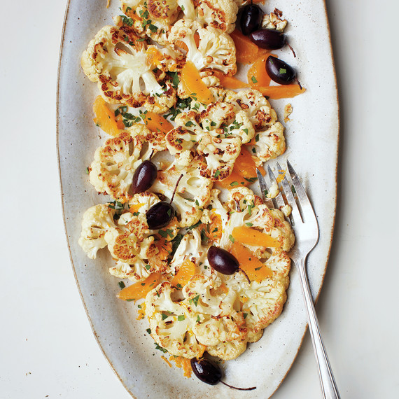 roasted cauliflower and citrus dish roasted cauliflower and citrus dish