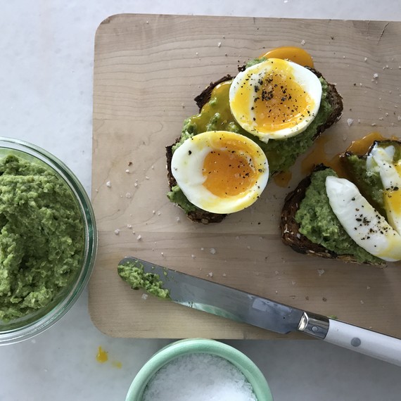Beyond Avocado Toast: Pea Pesto Toasts with Soft-Cooked Eggs | Martha