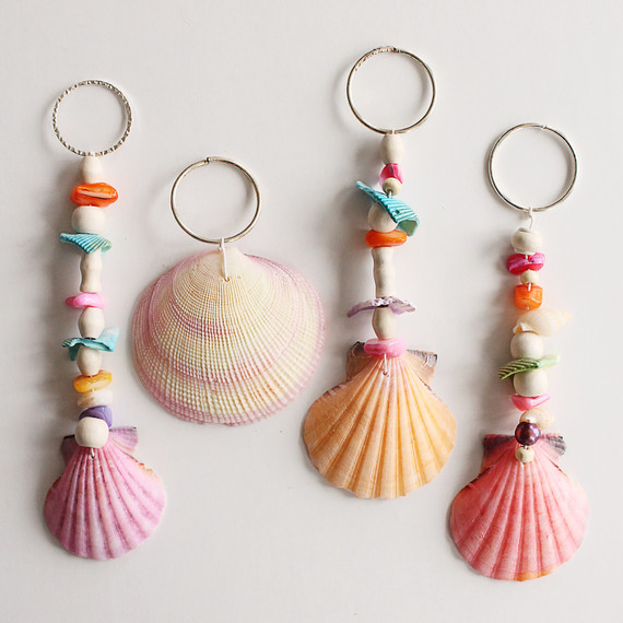 seashell keychains seashell keychains