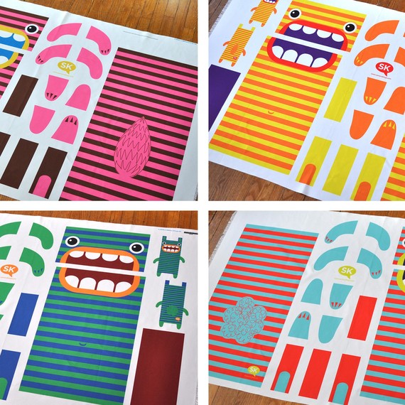 Hungry Monster Laundry Bag patterns