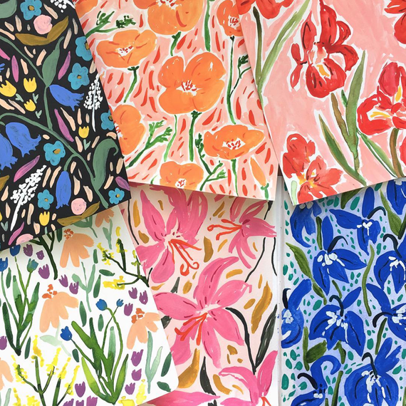 collage of juliet meeks floral paintings collage of juliet meeks floral paintings