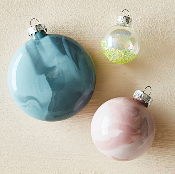 marbled ornaments marbled ornaments