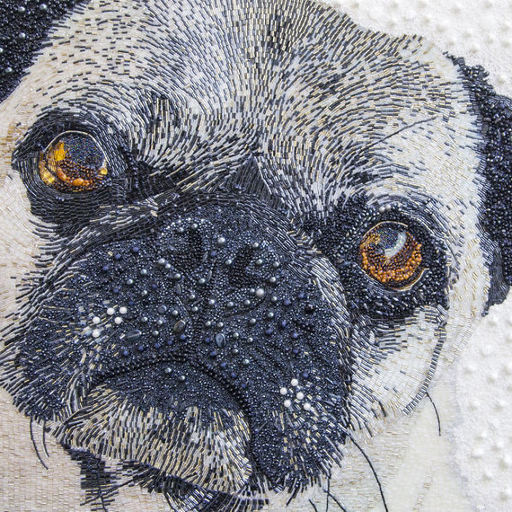 Beaded Pug Beaded Pug