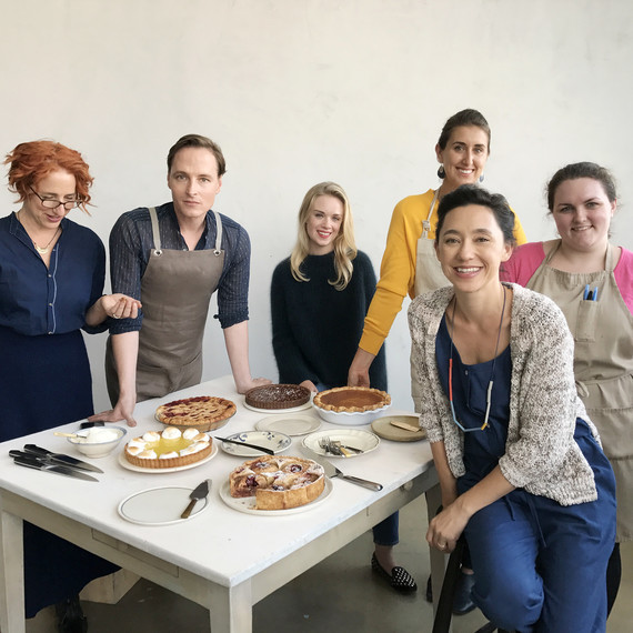 test kitchen editors test kitchen editors with their pies