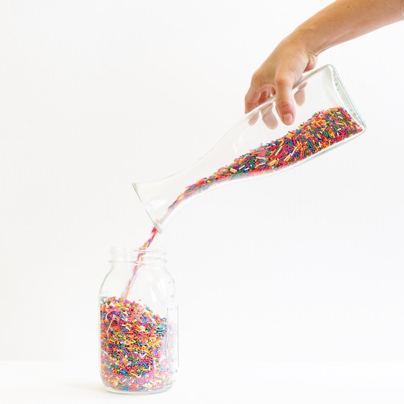 Step 1 Pour Sprinkles in