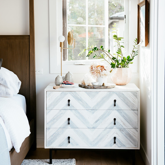 bedroom dresser sidetable with gray chevron paint bedroom dresser sidetable with gray chevron paint