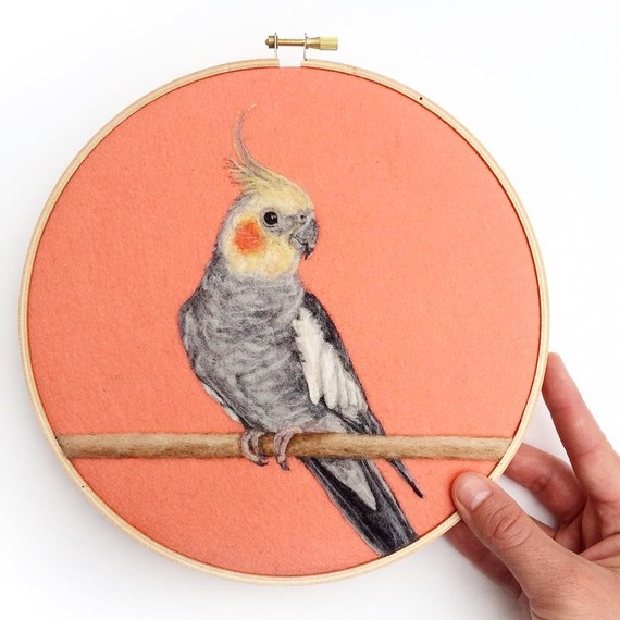 felt-art-bird-portrait felt-art-bird-portrait