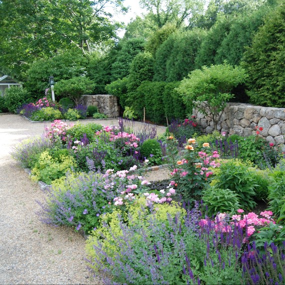 A view towards the road (that is now a beautiful garden)