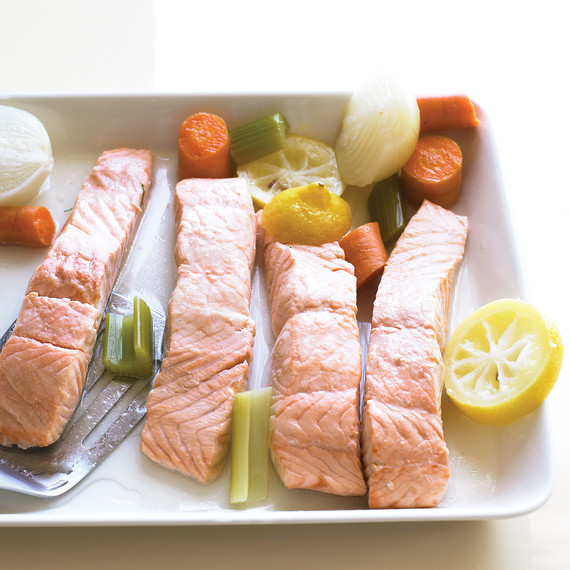 poached salmon poached salmon