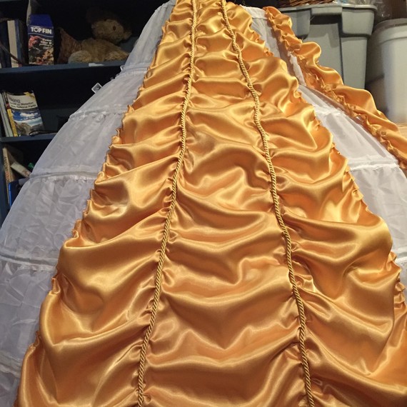 Belle ball gown marriage proposal Belle ball gown