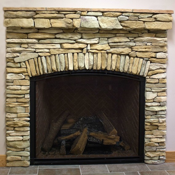 How to Create the Stacked Stone Fireplace Look on a Budget | Martha Stewart