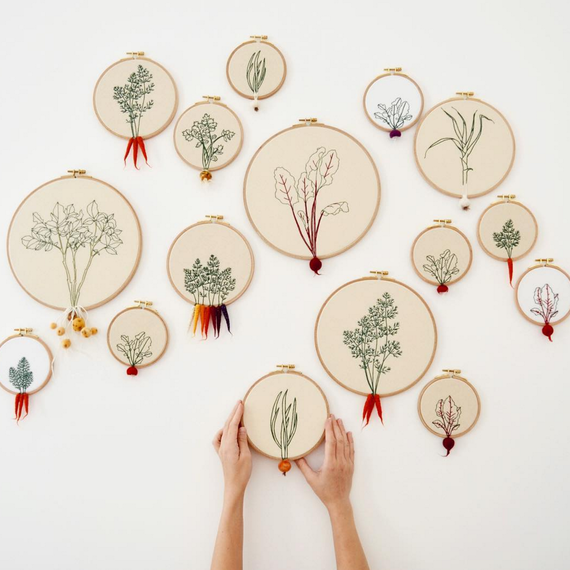 vegetables embroidery vegetables embroidery