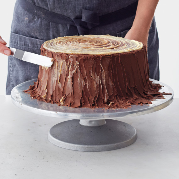 Frosting The Yule Log Layer Cake Martha Stewart