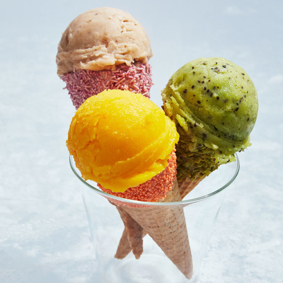 tropical fruit cones tropical fruit cones