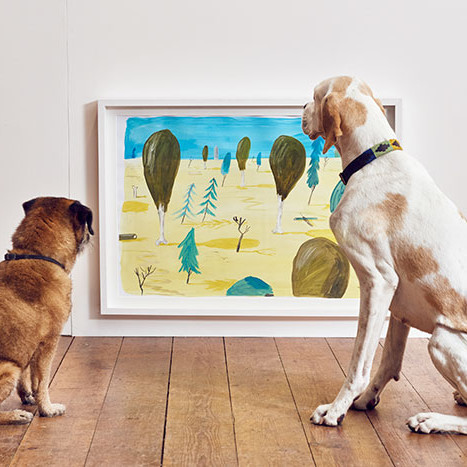 The world's first art exhibit for dogs was created by Dominic Wilcox. The world's first art exhibit for dogs was created by Dominic Wilcox.