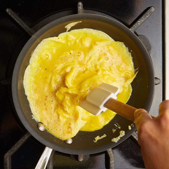 making an omelet making an omelet