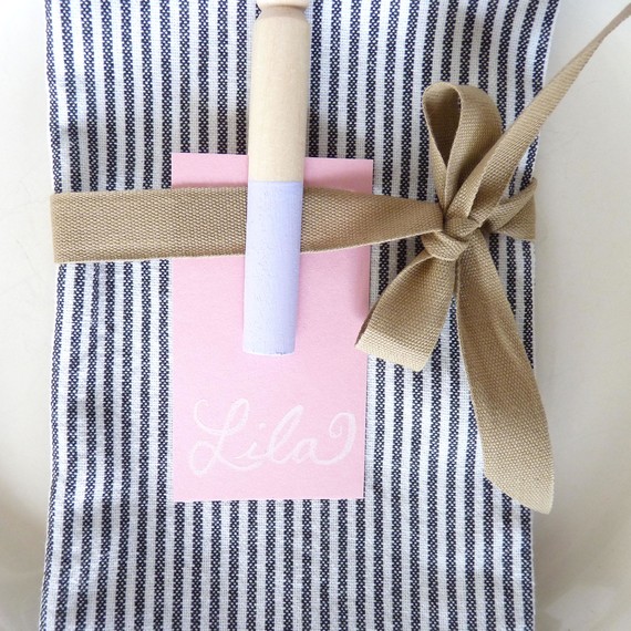 DIY Pastel Paint Dipped Easter Napkin Rings